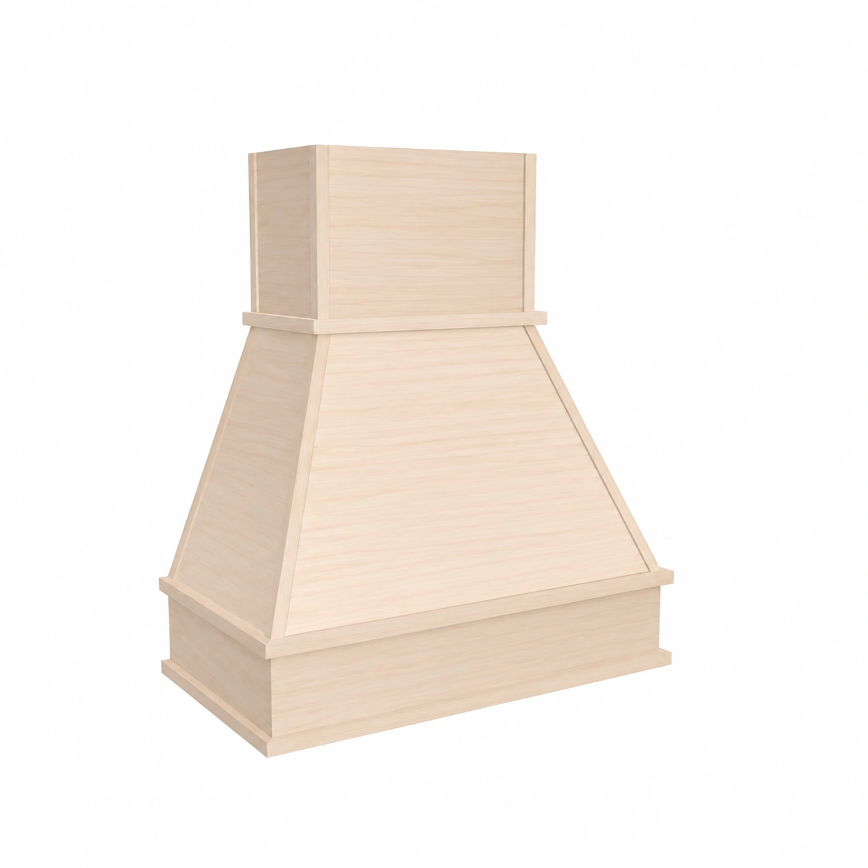 Classic Bold Smooth wood hood