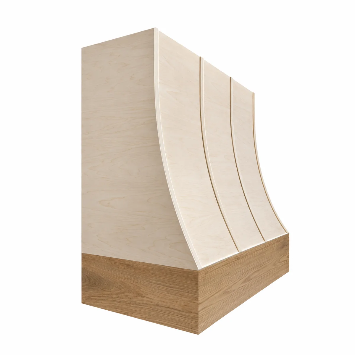 Angled Majesty wood hood shell