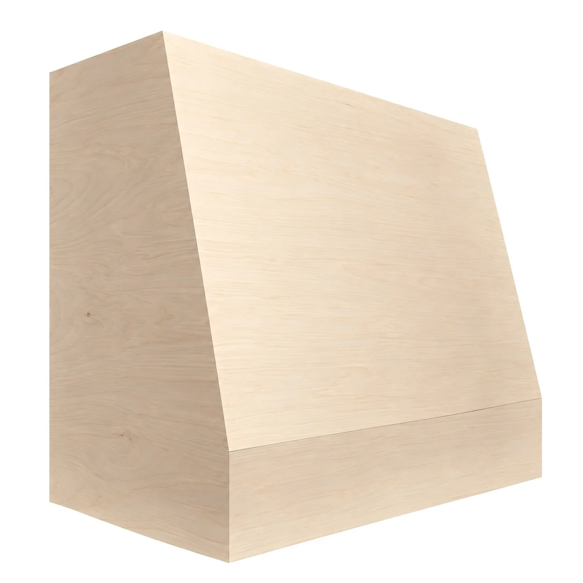 Angled Prestige wood hood shell