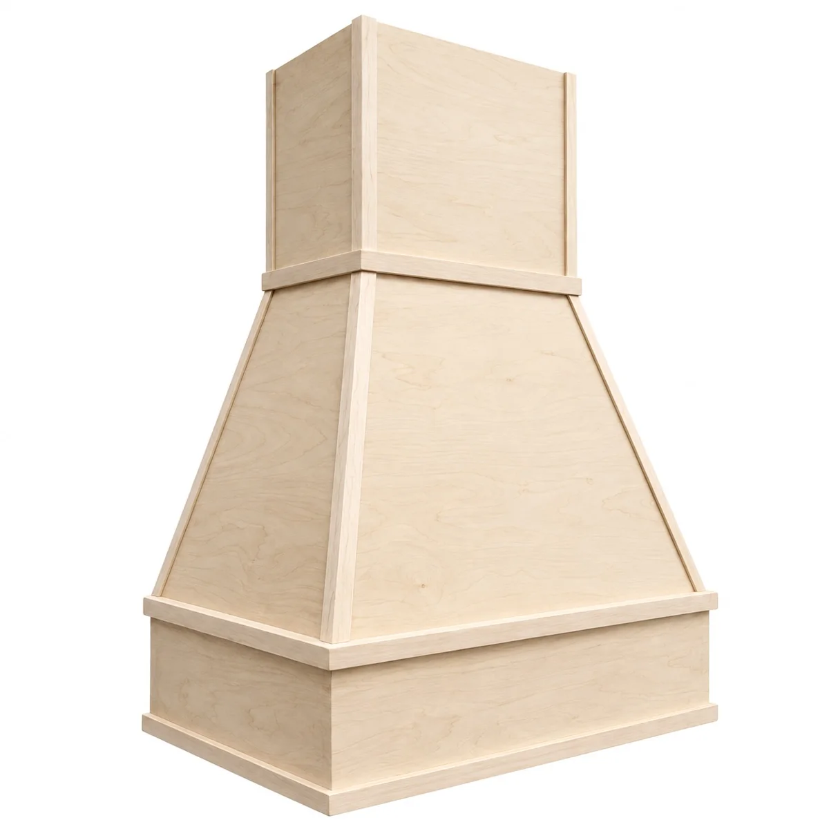 Classic Bold Smooth wood hood