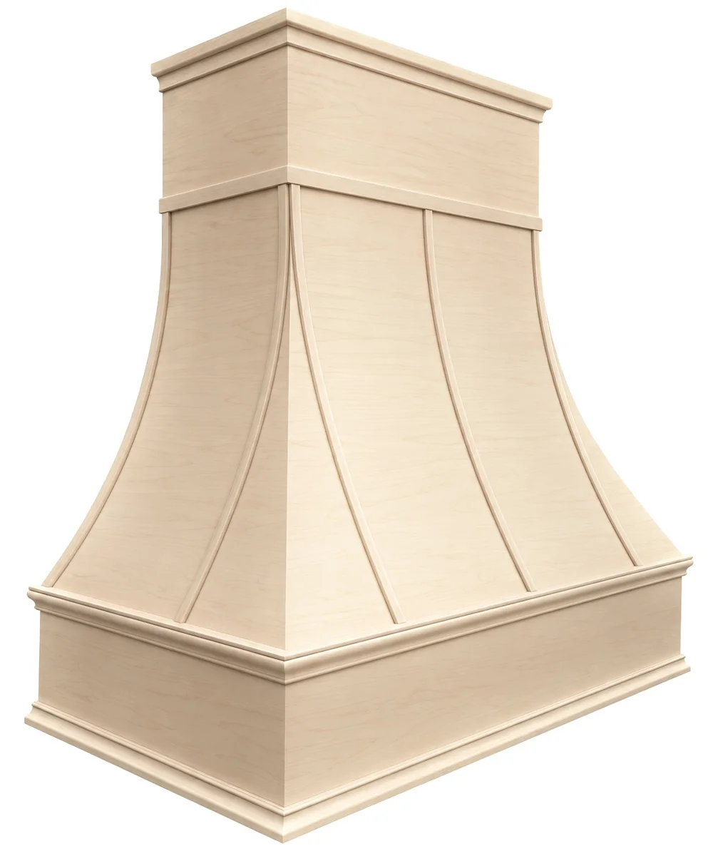 Curved Classic wood hood shell