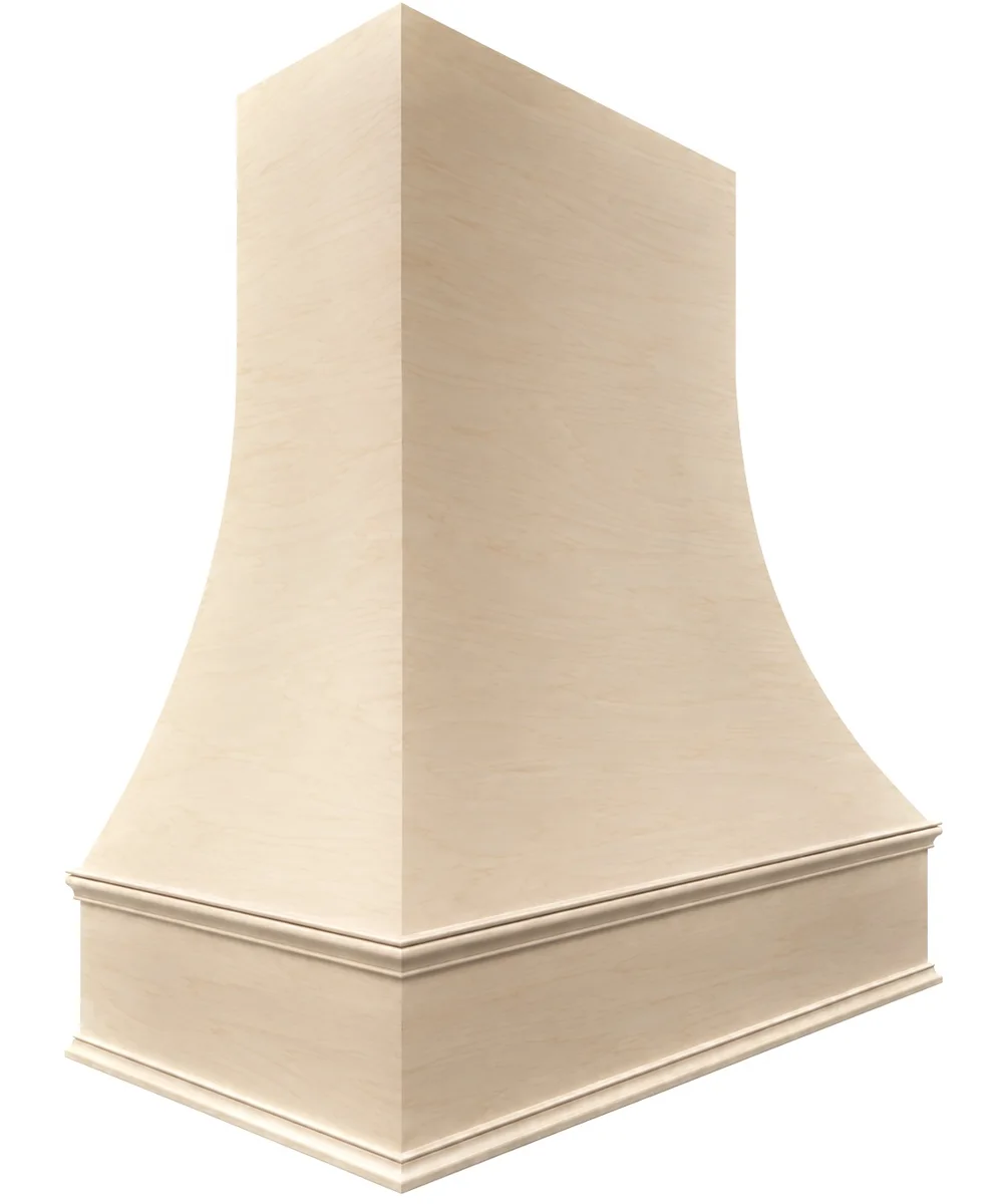 Elegance Curve Solid (1pc) wood hood shell