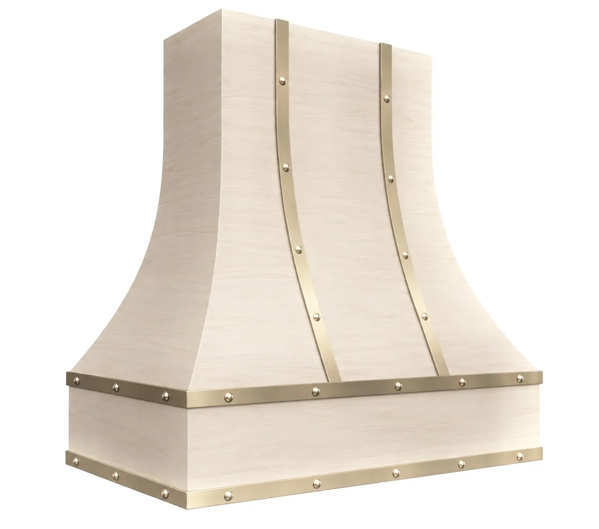 Golden Arc Rivet wood hood shell