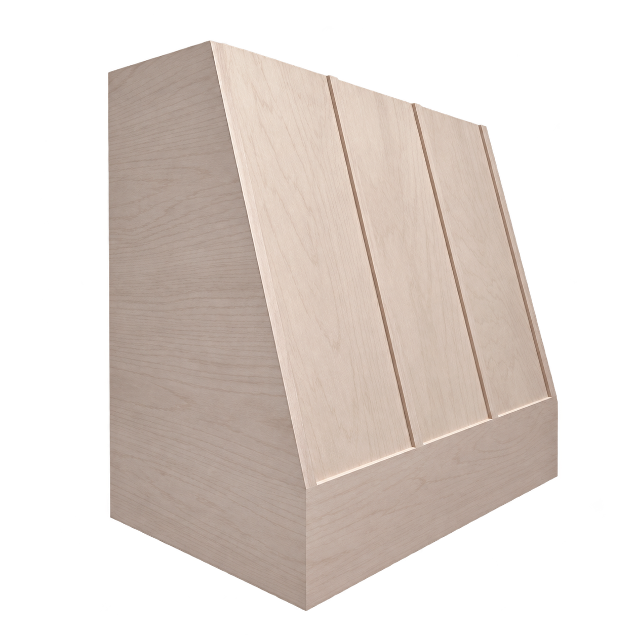 Kingston custom wood hood shell — left view