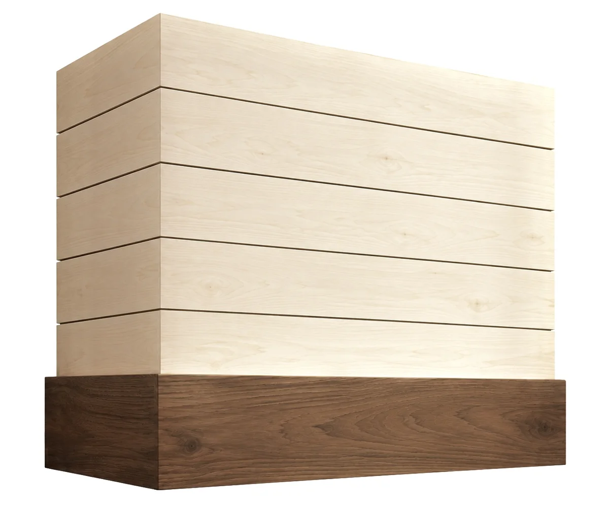 Shiplap & Wood Apron wood hood shell